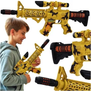 Battery Operated Light Sound Machine Gun Toy For Kids 339A-13