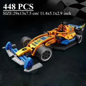 448-Piece Building Blocks Set pull-Back Functionality, Construction Toy for Boys 48011