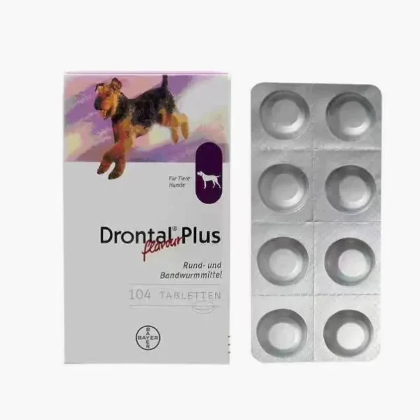 Drontal Tab Dog Made In Thailand (104 Tabs in box), VEP-11001