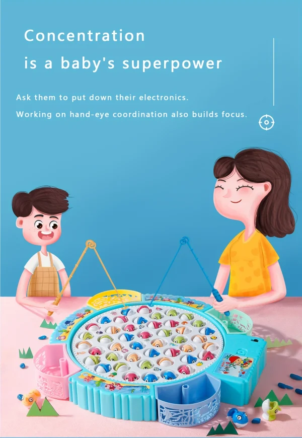 Magnetic Fishing Game Toys With Music 393 - Image 3