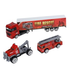 Model Fire Truck Play Set Metal Car Toy With High Simulation TN1281-A