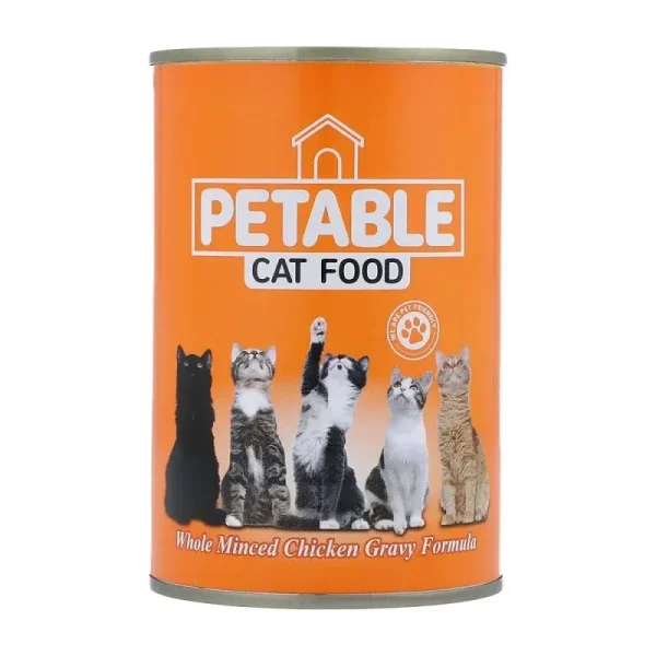 Petable Cat Wet Food 400g Tin Chicken and Beef Flavor, PTW-13047