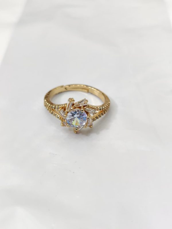 China Gold Adjustable Silver and Golden Ring Exclusive By Unique fancy jewelry - Image 5
