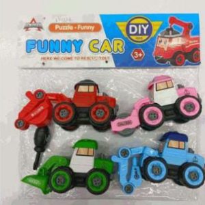 Diy dinky 4 PCs Vehicles multi color beautiful gift for kids LY032A