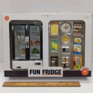 Toy Refrigerator Pretend Play Kitchen Toy with Assorted Food SY2108-3