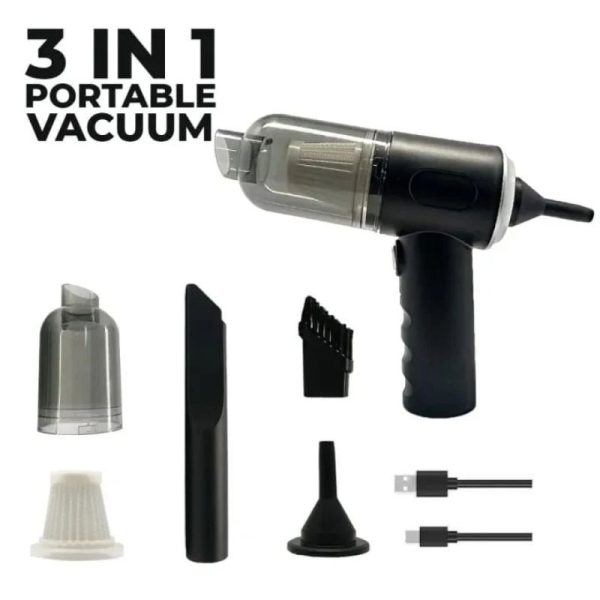 3-in-1 Portable Mini Vacuum Cleaner For Home Car & Electronics - Image 3
