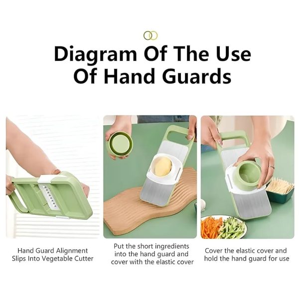 5 In 1 Manual Vegetable Slicer Cutter - Image 3
