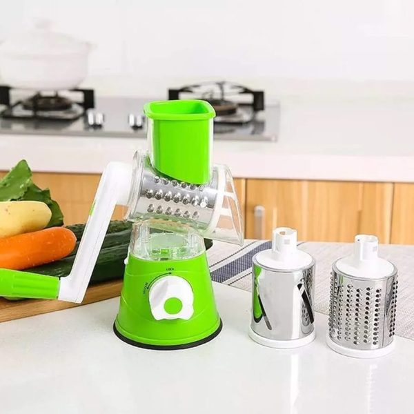 Kitchen Rotary Cheese Grater Manual Vegetable Slicer - Image 9