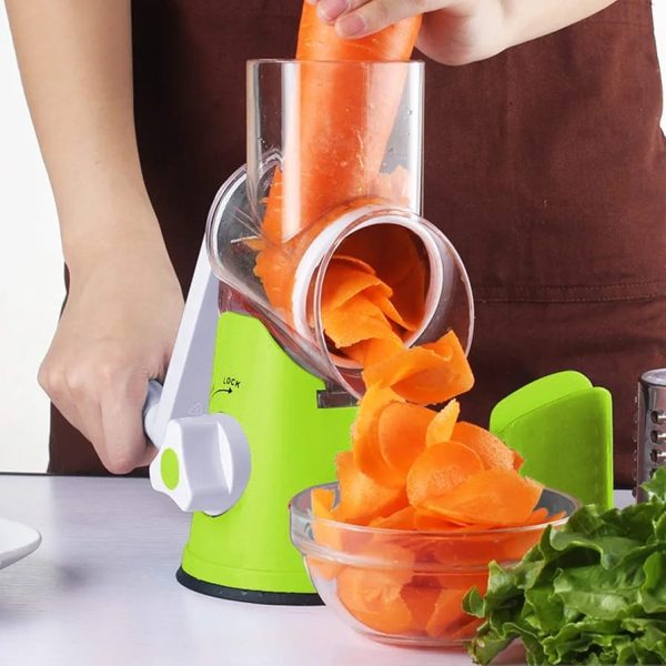 Kitchen Rotary Cheese Grater Manual Vegetable Slicer - Image 10