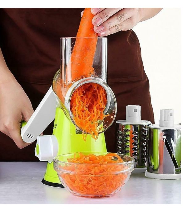 Kitchen Rotary Cheese Grater Manual Vegetable Slicer - Image 3