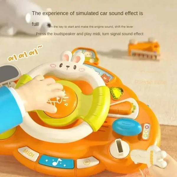 Electric Simulation Driving Toy with Handcart for Early Childhood Education FX001 - Image 6