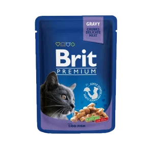 Brit Premium Cat Pouches for Sterilised Cat – 100 Gram, PTW-13039