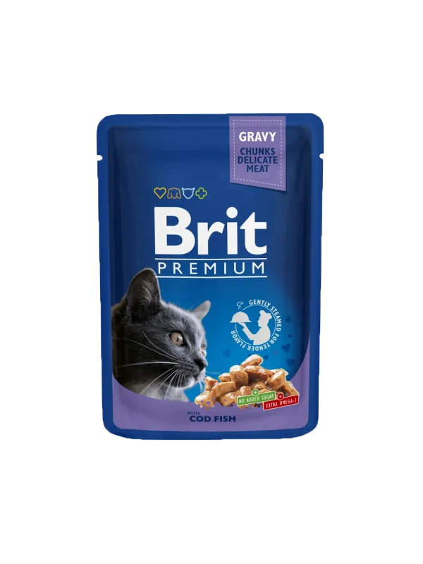 Brit Premium Cat Pouches for Sterilised Cat – 100 Gram, PTW-13039