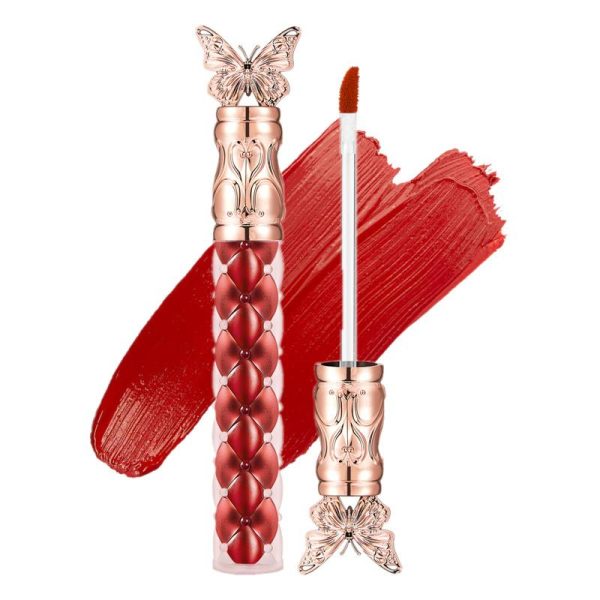 Butterfly Lipstick, Lip Gloss, Non-Stick Velvet Lip Gloss, Waterproof Matte Lip Gloss. - Image 3