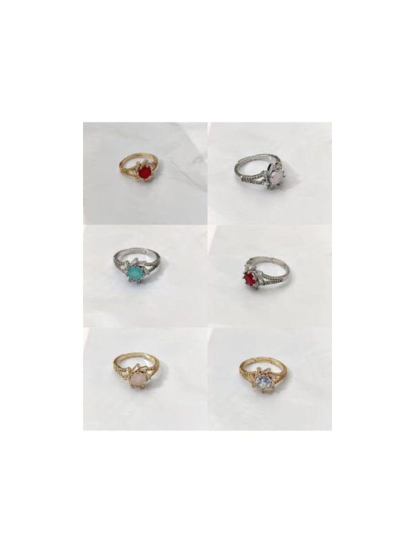 China Gold Adjustable Silver and Golden Ring Exclusive By Unique fancy jewelry