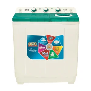GFC 11KG GF-1100 Twin Tub Washer & Dryer Machine Crystal Lid