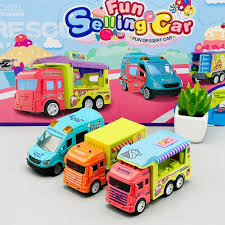 Colorful Fun Food Truck Series Cute Friction Toy For Kids JW537-036