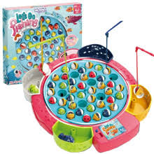 INTERACTIVE ARCADE GAME BATTERY OPERATED FISHING PINK 368-3A