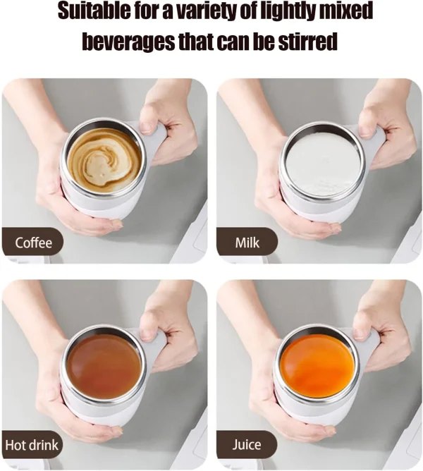 Self Stirring Mug, 380 ML Self Stirring Coffee Mug - Image 5