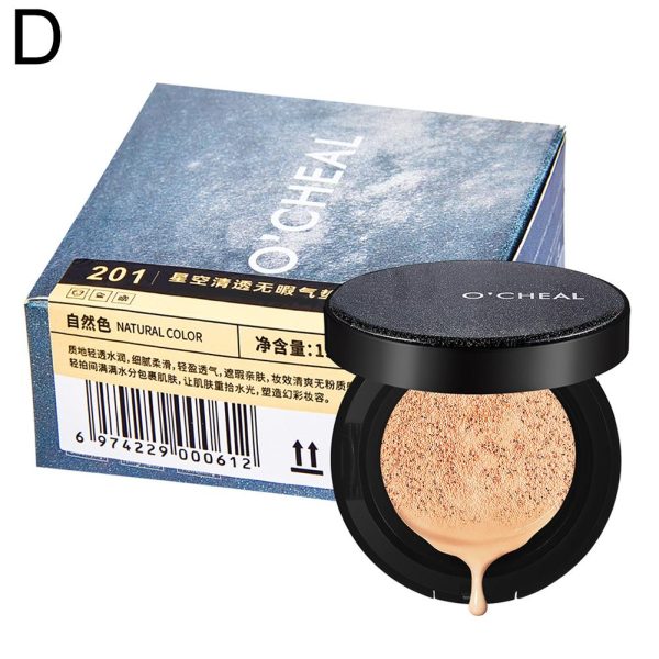 O'cheal Waterproof Foundation HD Concealer Moisturizing Clear Moisturizing Air Cushion BB Cream Foundation ( 201 Natural). - Image 2