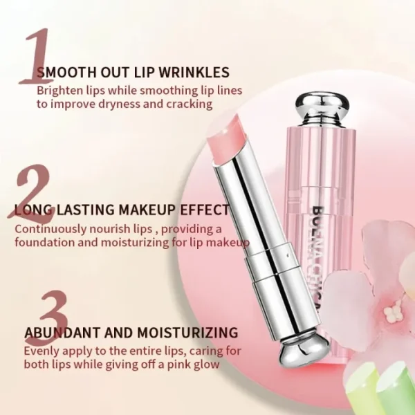 Crystal Moisturizing Strawberry Lip Balm, Repair Damaged Lip Skin. - Image 4