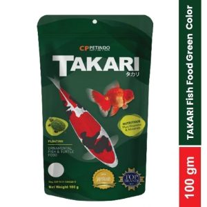 Takari Fish Food Green Color, (Floating) (Green) - 100gm, FBF-14011