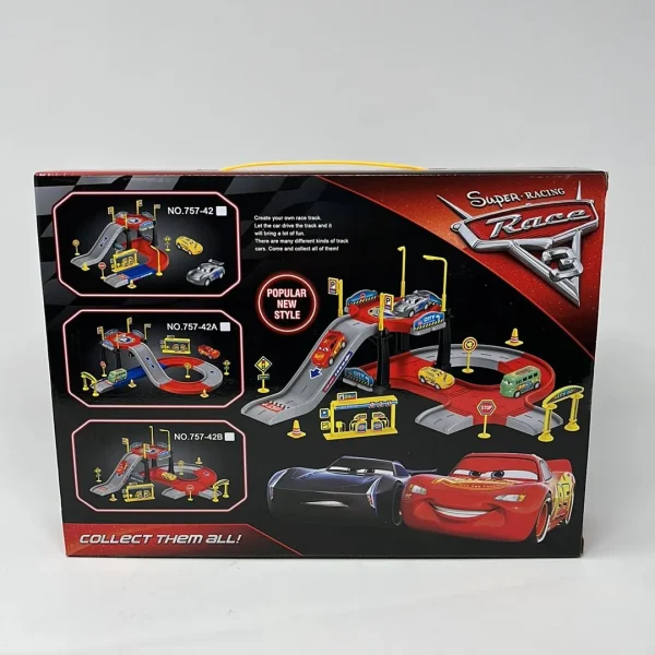 Super Racing Race 3 with 2 Mini Cars Toys for Kids 757-42 - Image 4