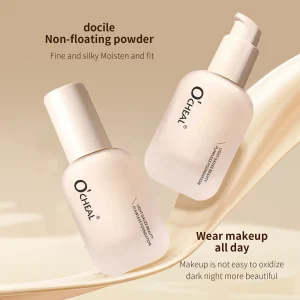 OCHEAL Light Beauty Flawless Concealer Liquid Foundation Cream, Long Lasting And Lightweight (Ivory 01).