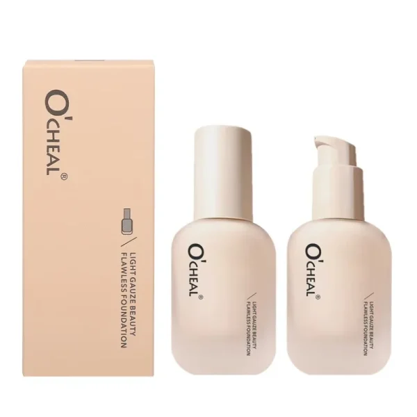 OCHEAL Light Beauty Flawless Concealer Liquid Foundation Cream, Long Lasting And Lightweight (Ivory 01). - Image 5