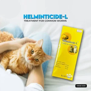 Helminticide-L Dewormer for Dogs and Cats- 50Tablet in Box, VEP-11045