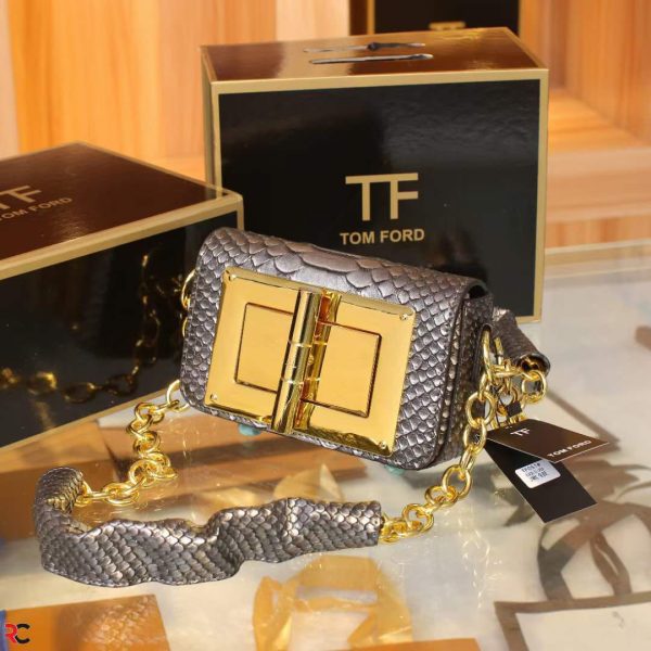 Women Tomford Handbag, Leather Crossbody Bag For Women. - Image 2