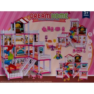 Dollhouse Dream Home  with accessories Ages 3+ 379-5A
