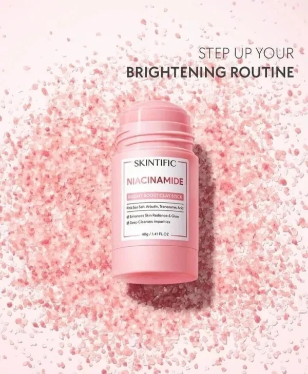 SKINTIFIC Niacinamide Clay Mask Stick, Brightening Booster, 40 g. - Image 10