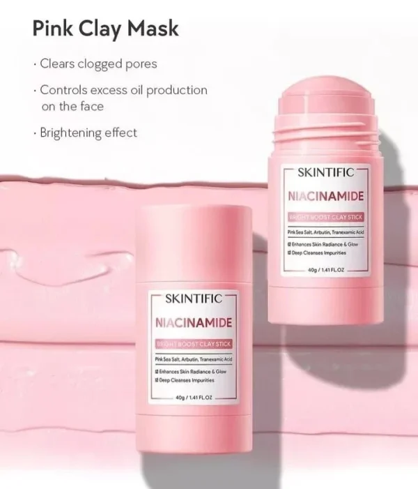 SKINTIFIC Niacinamide Clay Mask Stick, Brightening Booster, 40 g. - Image 9
