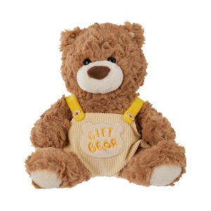 Miniso Gift Bear Collection 10in. Suspender Pants Sitting Plush Toy.
