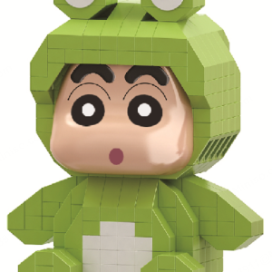 Miniso Crayon Shinchan Super Costume Adventure Collection Building Block Figure (Frog).