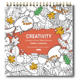 Miniso Wild Animals Collection 227x240mm Wire-bound Coloring Book.