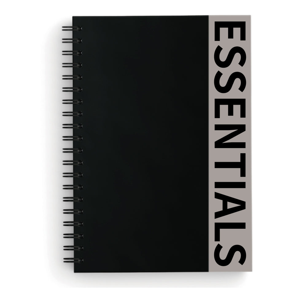 Miniso Minimalism Black Collection A5 Colored Soft Wire-bound Book, 100 Sheets.