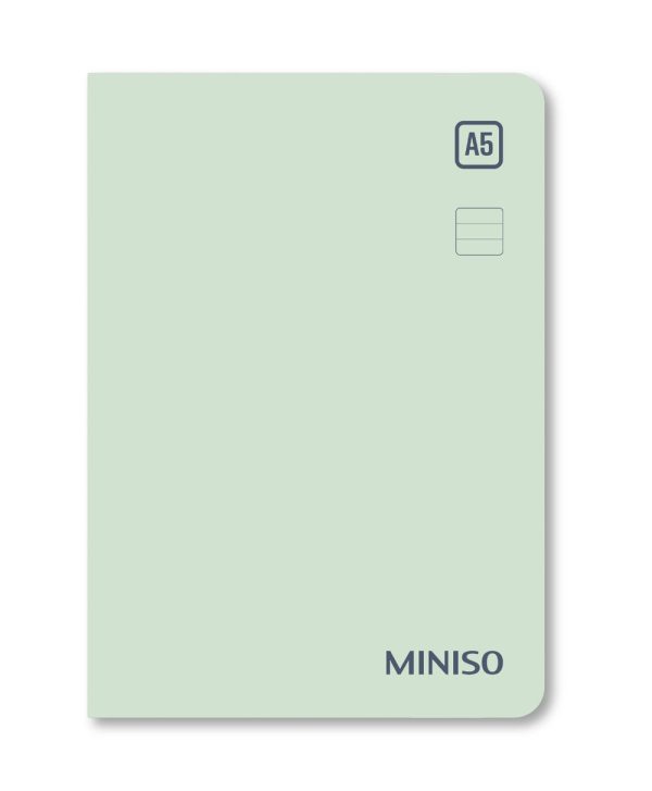Simple Color Collection A5 Colored-Edge PP Glue-bound Book, 96 Sheets, Color: Beige, Mint Green, Navy Blue. - Image 3