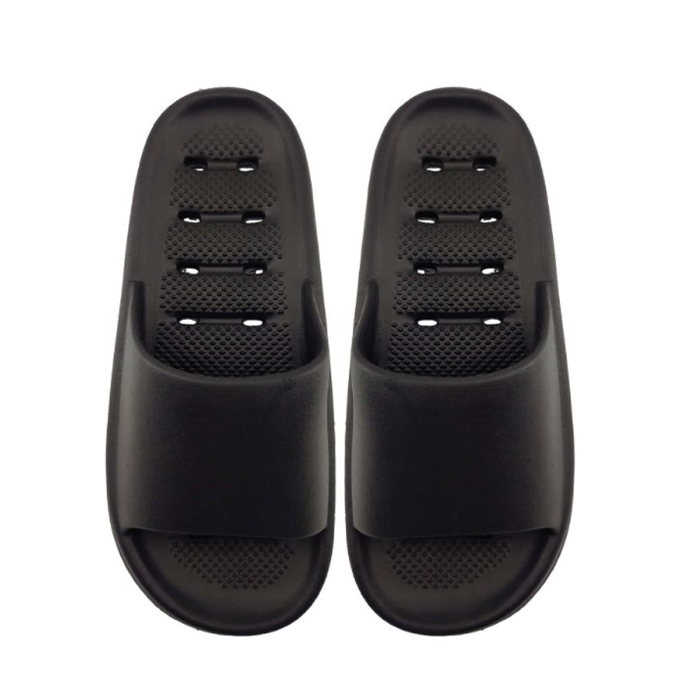 Miniso Lightweight Men's Bath Slipper, Color: Black, Size: 41, 42.