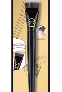 Miniso Black Gold Series Thin Blade Flat Top Foundation Brush.
