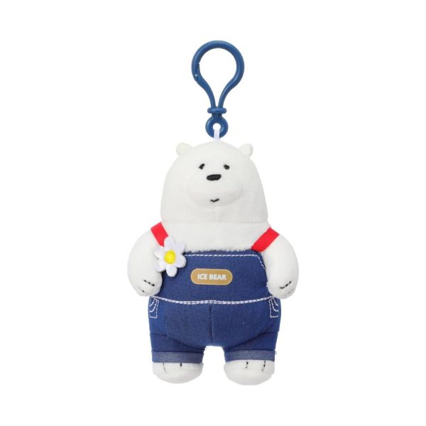 Miniso We Bare Bears Camping Day Collection Figure Plush Pendant (Ice Bear).