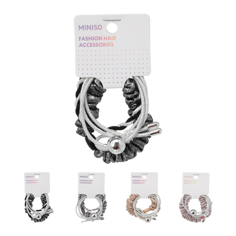 Miniso Korean Style Hair Ties (4 pcs).