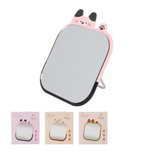 Miniso Mini Metal Desktop Makeup Mirror (Paw-Waving Animal).