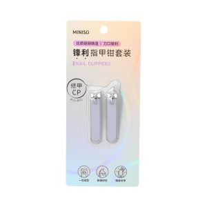 Miniso Straight & Slanted Nail Clippers (2 pcs).