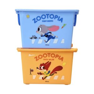 Miniso Disney Zootopia Collection Stackable Tote Baskets Set (2 pcs).