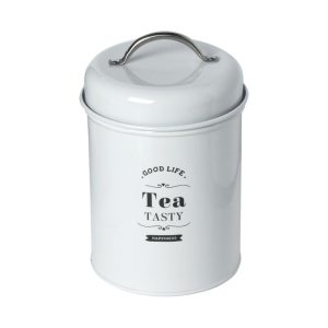 Black & White Series Storage Jar, Capacity :1300 mL, Color: White.