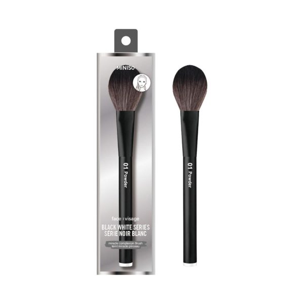 Miniso Classic Black White Series Professional Loose Powder Brush.
