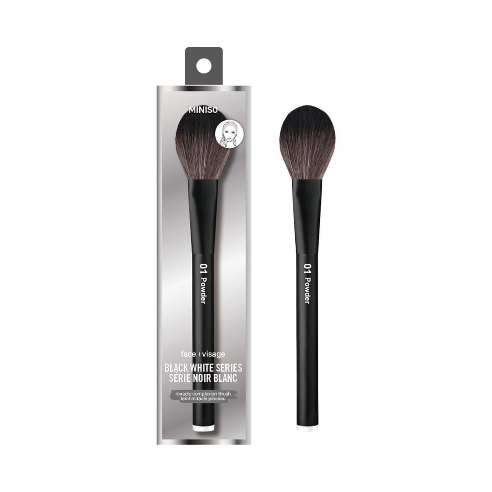 Miniso Classic Black White Series Professional Loose Powder Brush.