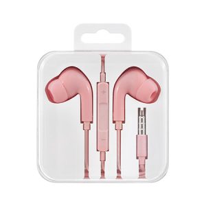 Miniso In-ear Earphones with 3.5mm Plug Model: HF248, Color: Pink.